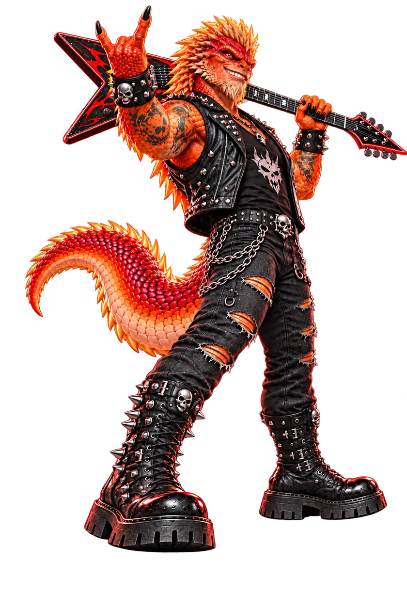 Betallica rocker throwing horns